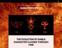 Tablet Screenshot of diablovodoupe.cz